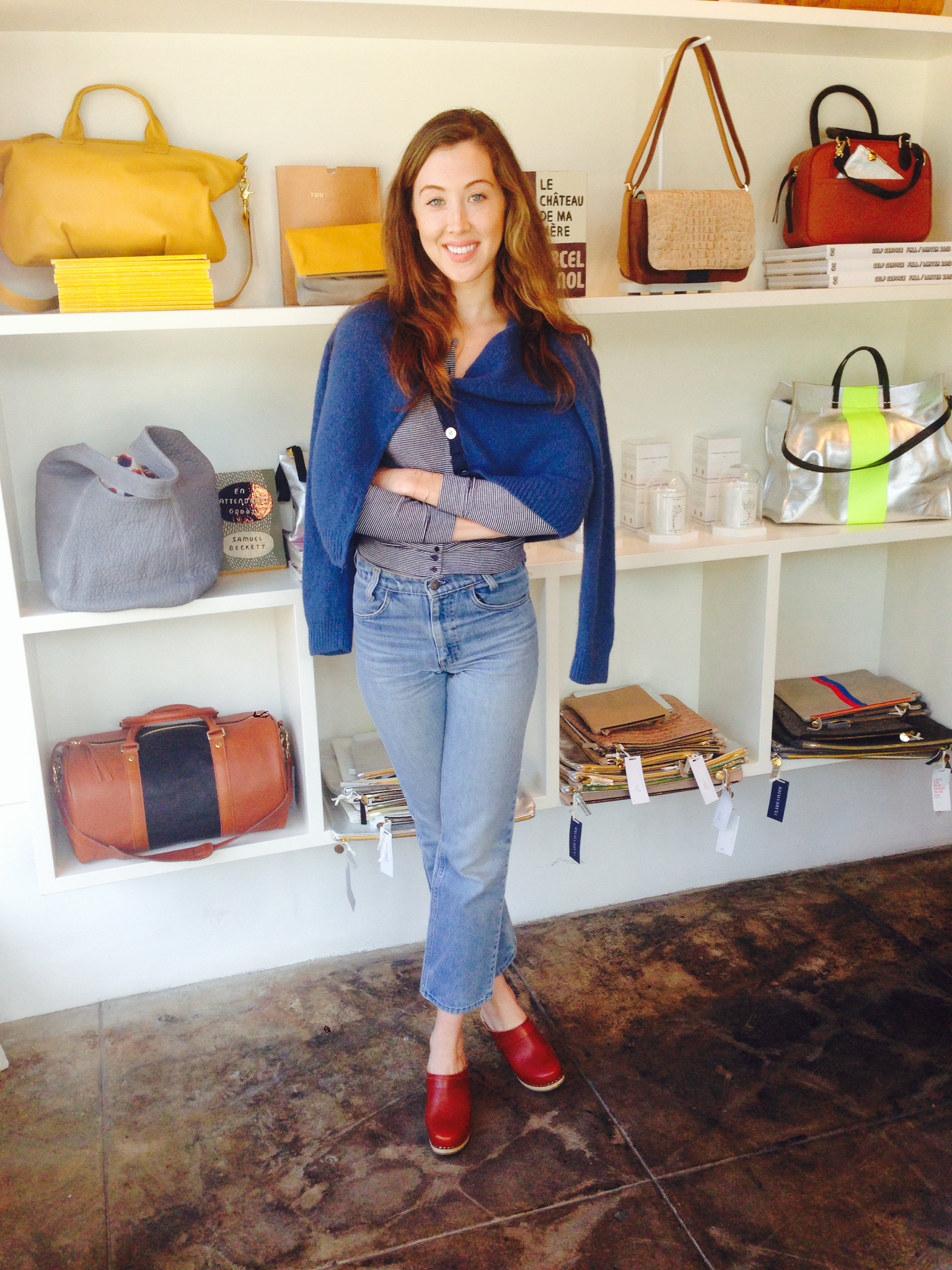 Fashion Look Featuring Clare Vivier Satchels & Top Handle Bags and